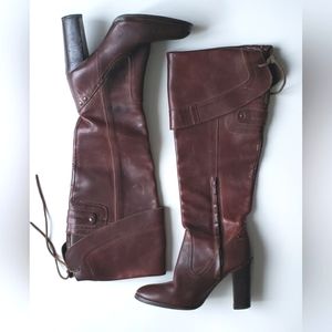 Diesel Style Lab | Knee-high Leather Boots